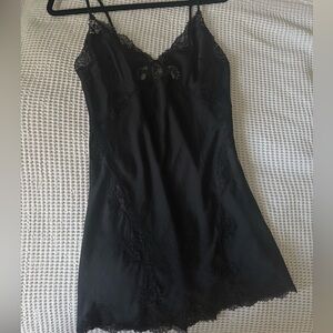 Victoria’s secret  Black Lace Slip Dress